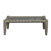 Uttermost Borneo Oyster White Outdoor Ottoman