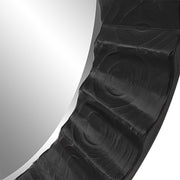 Uttermost Caribou Dark Expresso Wood Round Mirror