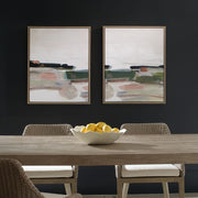 Uttermost Just Peaking Framed Canvases ~ Set Of 2