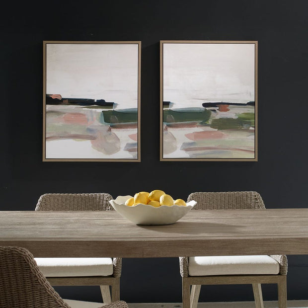 Uttermost Just Peaking Framed Canvases ~ Set Of 2