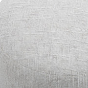 Casa Bella Living Off White Ottoman Finished With Antique Brass Iron Base