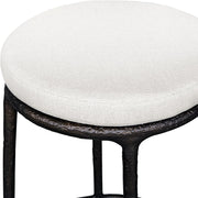 Uttermost Thayer Outdoor Counter Stool With Oyster White Cushion
