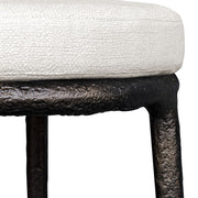 Uttermost Thayer Outdoor Counter Stool With Oyster White Cushion