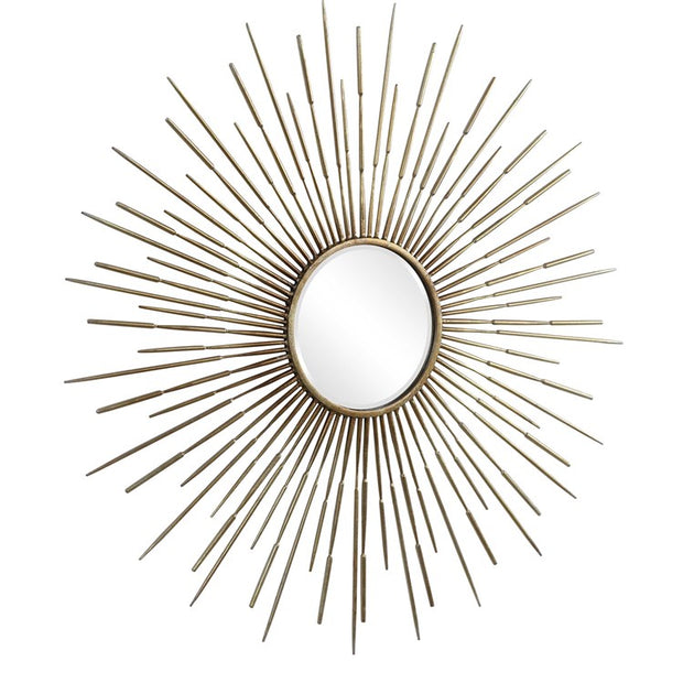 Uttermost Golden Rays Starburst Gold Round Mirror