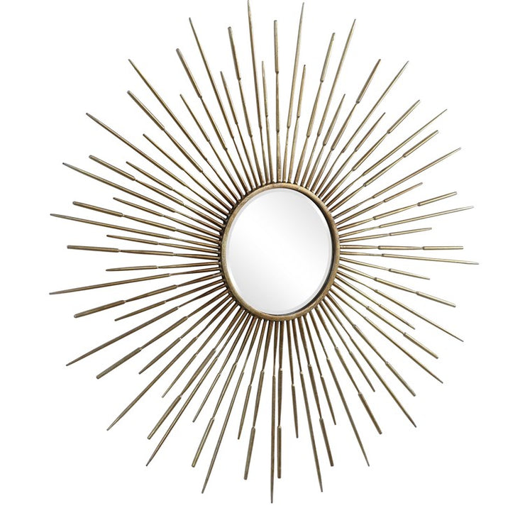 Uttermost Golden Rays Starburst Gold Round Mirror