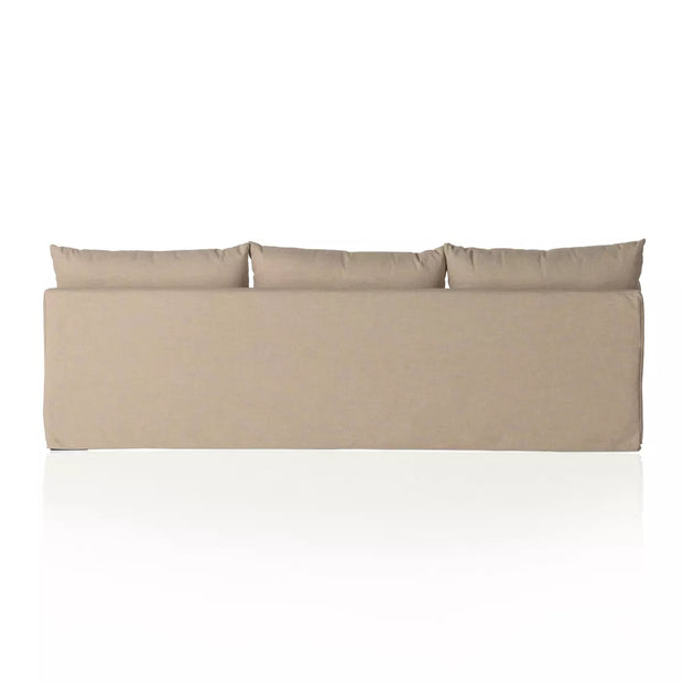 Four Hands Grant Sectional Slipcovered Armless Sofa 94” ~ Antwerp Taupe Performance Fabric Slipcover
