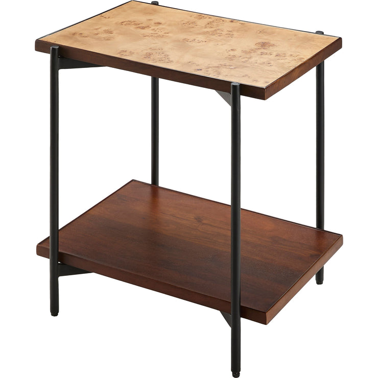 Surya Judith Modern Mango Wood With Metal Base End Table