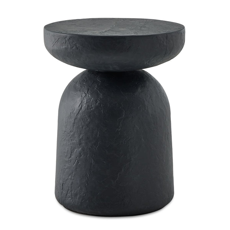 Uttermost Hurlee Black Slate Accent Table ~ Indoor And Outdoor Use