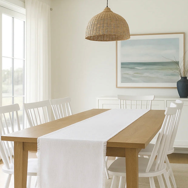 Anaya Home So Soft Linen White Table Runner ~HOLIDAY SALE ~ Limited Quantity
