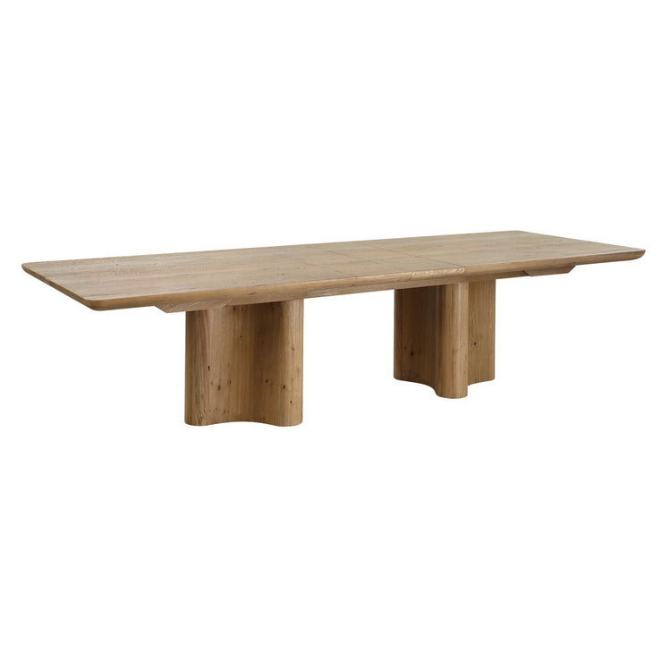 Uttermost Cecelia Reclaimed Oak Wood Extension Dining Table