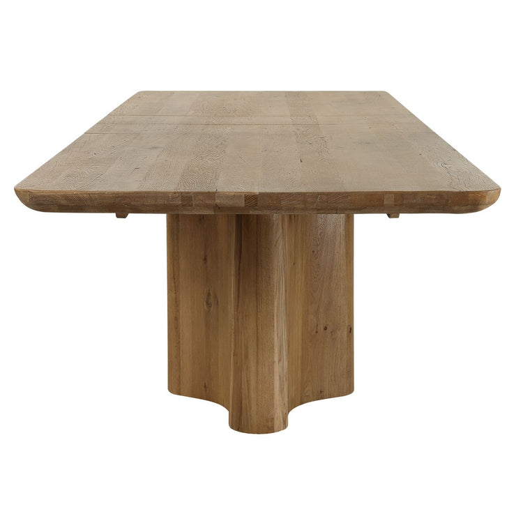 Uttermost Cecelia Reclaimed Oak Wood Extension Dining Table
