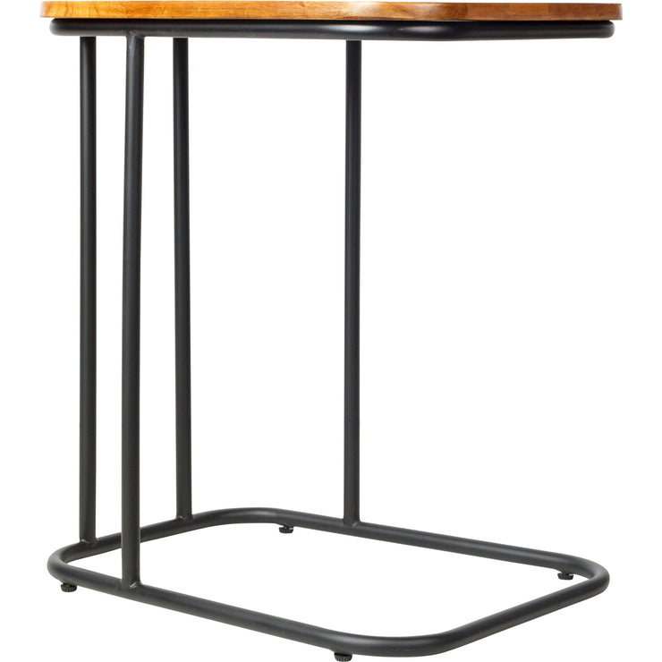 Surya Kaduna  Modern Wood with Metal Base End Table