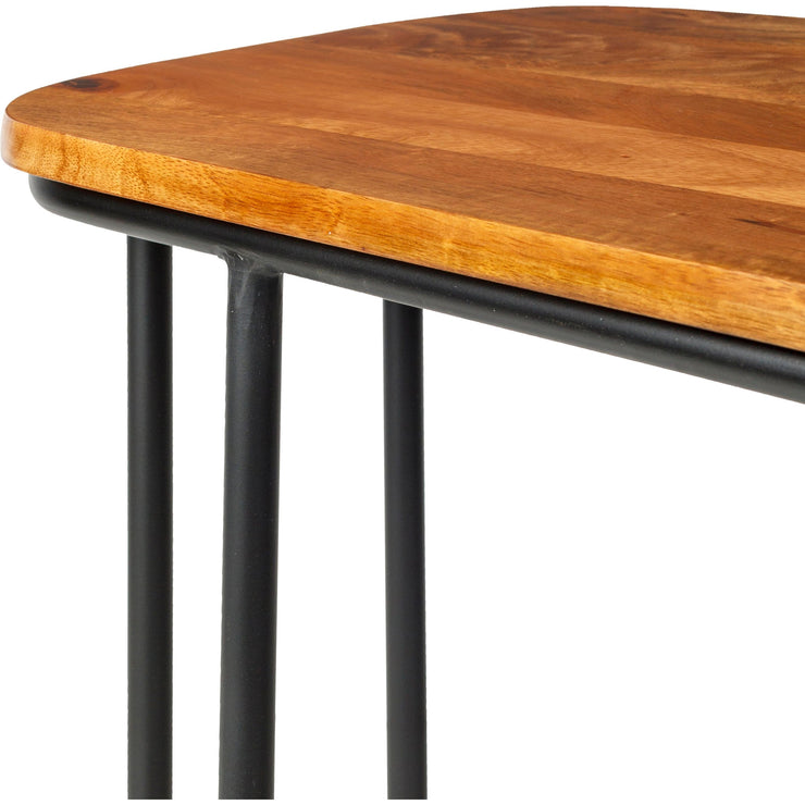 Surya Kaduna  Modern Wood with Metal Base End Table