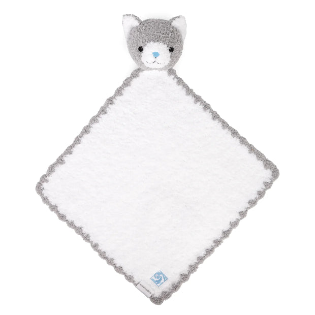 Kashwere Baby Ultra Snuggly Soft Kreatures Cat Blanket ~ White and Soapstone