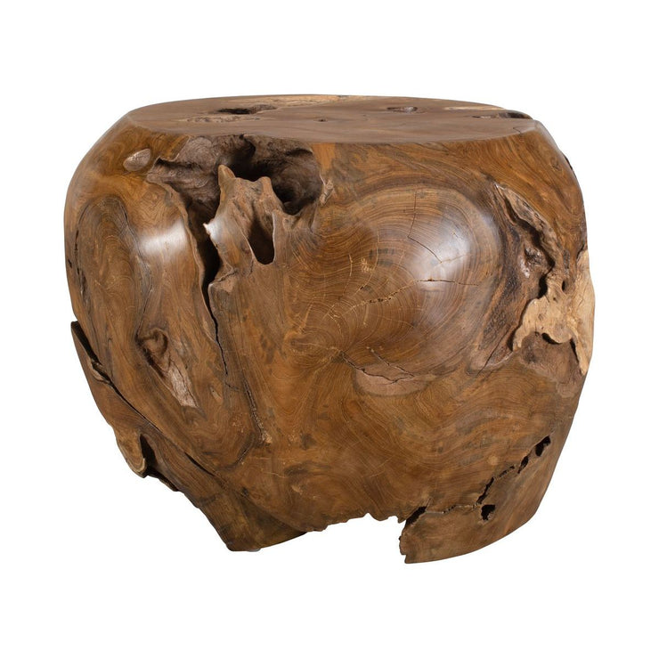 Uttermost Sola Natural Teak Wood Side Table ~ Indoor And Outdoor Use