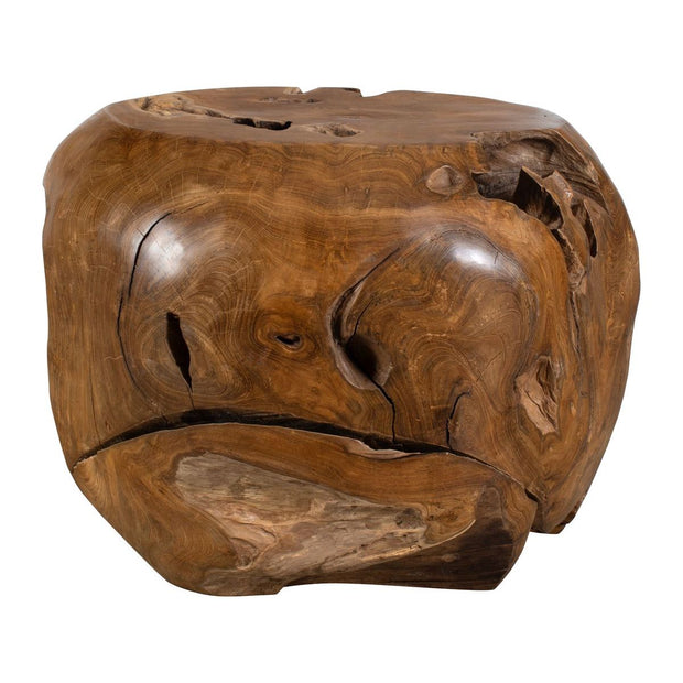Uttermost Sola Natural Teak Wood Side Table ~ Indoor And Outdoor Use