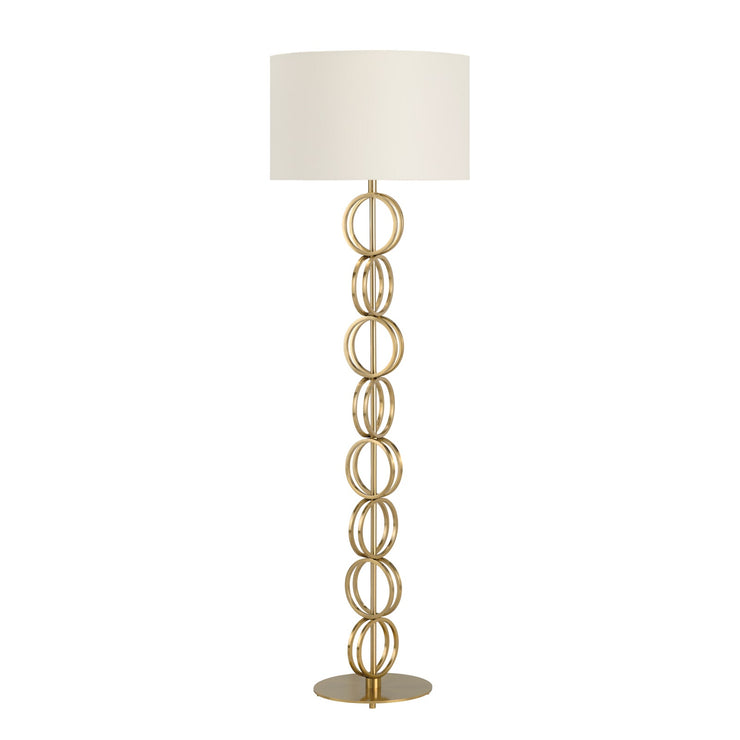 Crestview Collection Loxton Gold Rings Floor Lamp