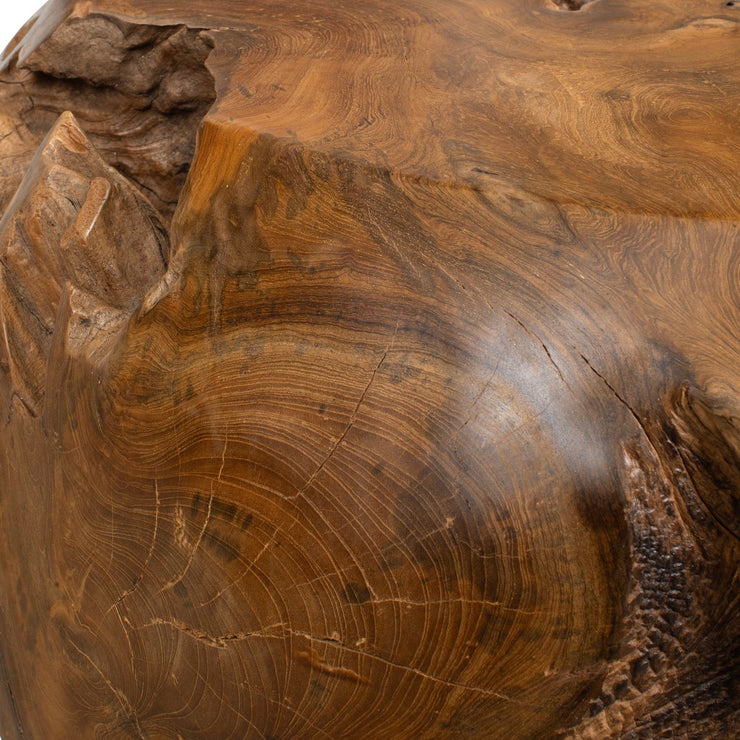 Uttermost Sola Natural Teak Wood Side Table ~ Indoor And Outdoor Use