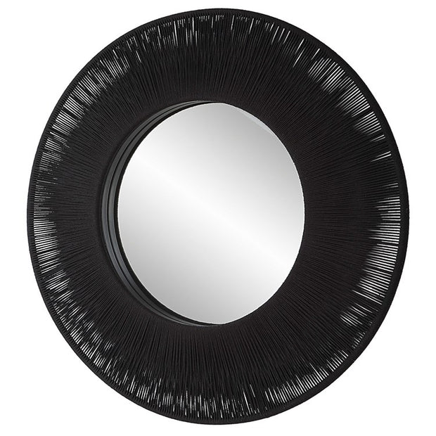 Uttermost Sailor’s Knot Black Rope Round Mirror
