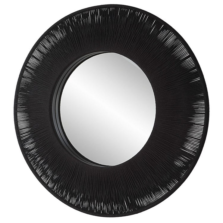 Uttermost Sailor’s Knot Black Rope Round Mirror