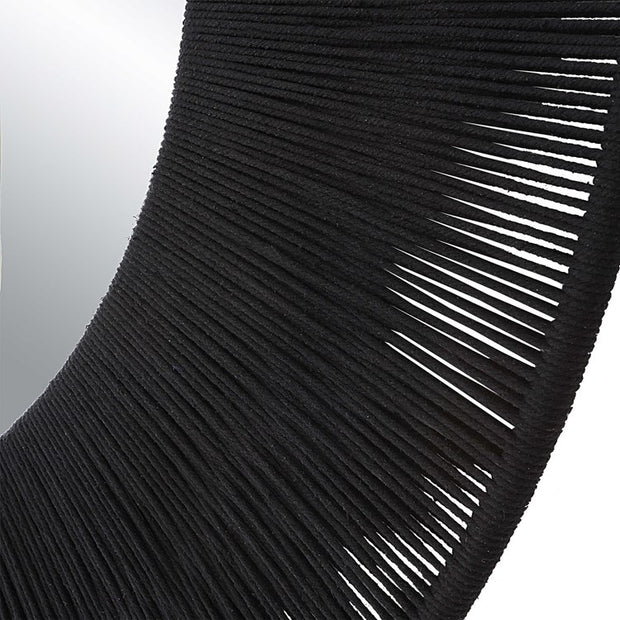 Uttermost Sailor’s Knot Black Rope Round Mirror