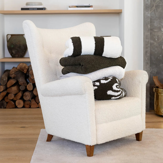Kashwere Ultra Plush Dark Olive Signature Solid Throw