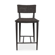 Uttermost Calbas Java Black All Weather Wicket Outdoor Counter Stool