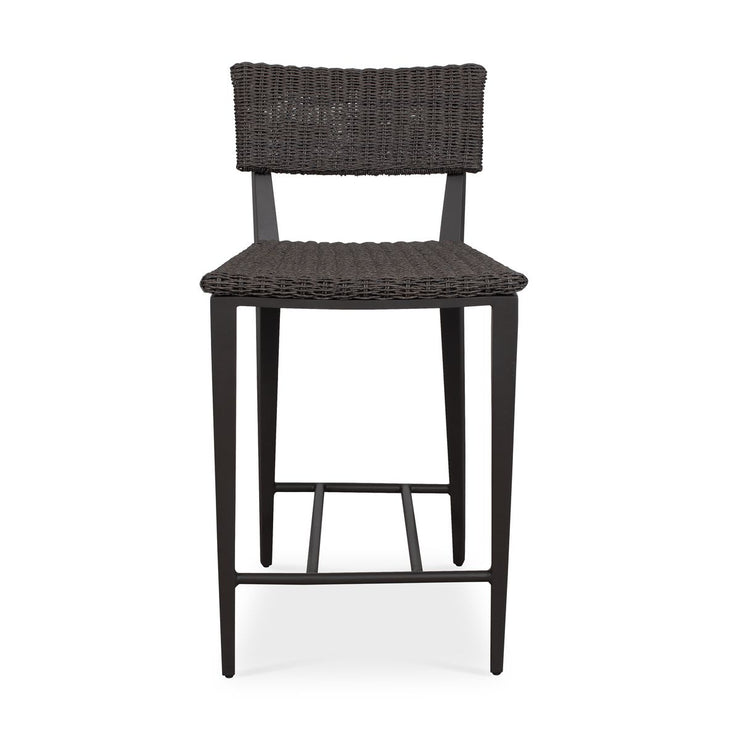 Uttermost Calbas Java Black All Weather Wicket Outdoor Counter Stool