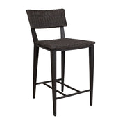 Uttermost Calbas Java Black All Weather Wicket Outdoor Counter Stool