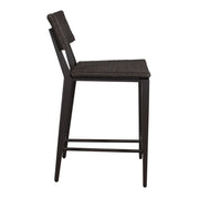 Uttermost Calbas Java Black All Weather Wicket Outdoor Counter Stool