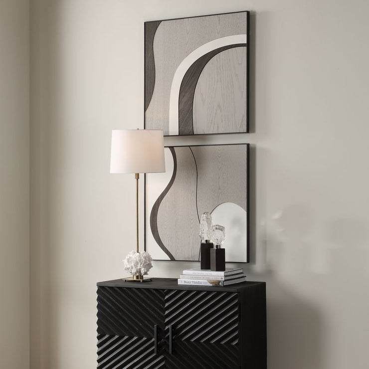 Uttermost Joel Contemporary Wood Wall Decor ~ Set Of 2