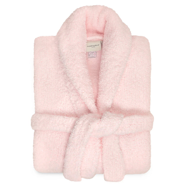 Kashwere Ultra Soft Signature Shawl Collar Robe Available In Malibu, White, Crème, Walnut, Soapstone, Pink, Walnut, Ice Blue, Midnight Grey and Black