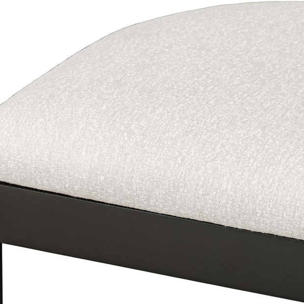 Uttermost Maude Java Black Outdoor Counter Stool With Plush Fabric Cushion Seat