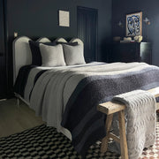 Kashwere Ultra Plush Stone Waffle Weave Queen Blanket