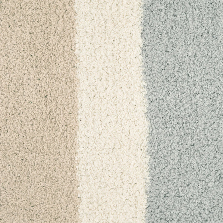 Kashwere Ultra Plush Multi Striped Stone, Wheat and Linen King Blanket