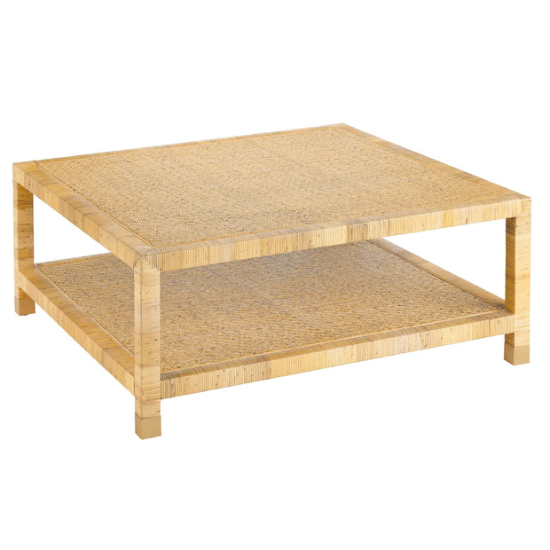 Crestview Collection Barbados Natural Wood Square Coffee Table