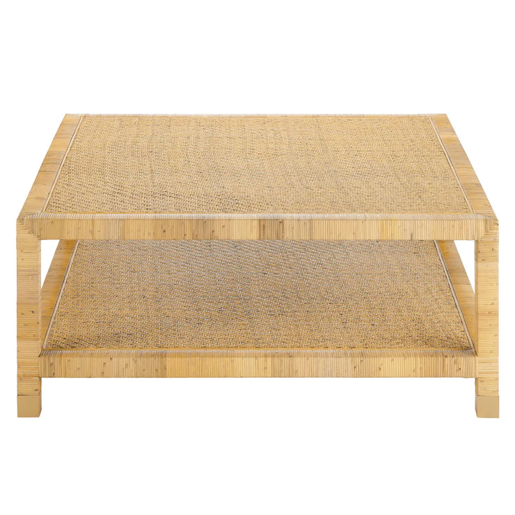 Crestview Collection Barbados Natural Wood Square Coffee Table