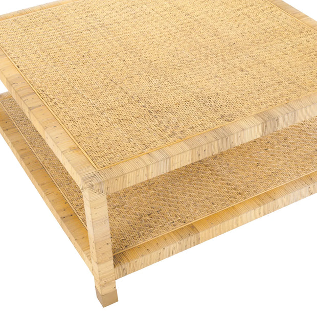 Crestview Collection Barbados Natural Wood Square Coffee Table