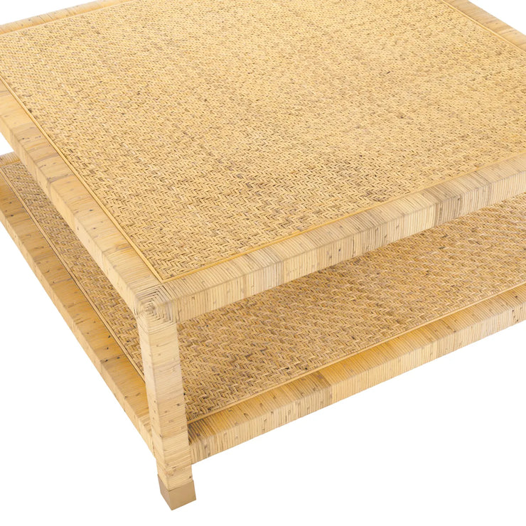 Crestview Collection Barbados Natural Wood Square Coffee Table