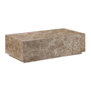 Crestview Collection Montera Brown Marble Coffee Table