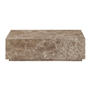 Crestview Collection Montera Brown Marble Coffee Table