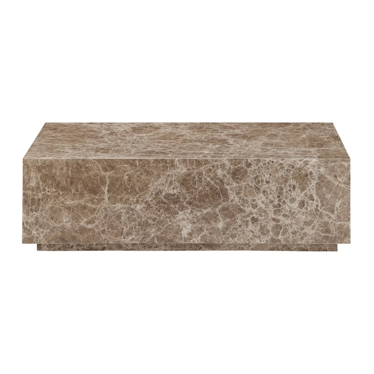 Crestview Collection Montera Brown Marble Coffee Table