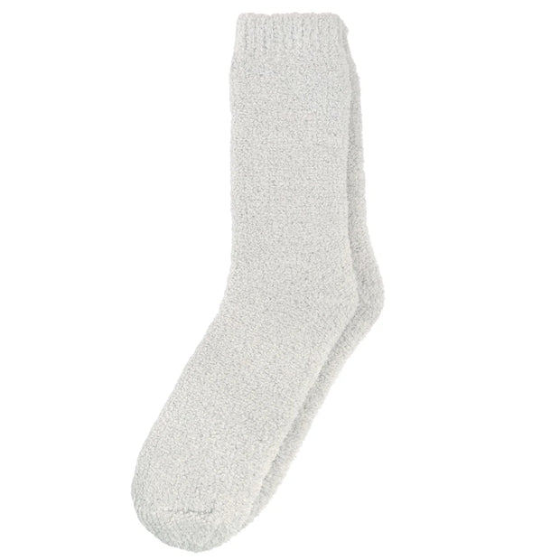Kashwere Ankle Calf Soapstone Spa Socks Chenilla Classic