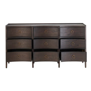 Crestview Collection Franklin Dark Brown Nine- Drawer Dresser