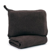 Kashwere Ultra Plush Walnut Travel Blanket & Pouch