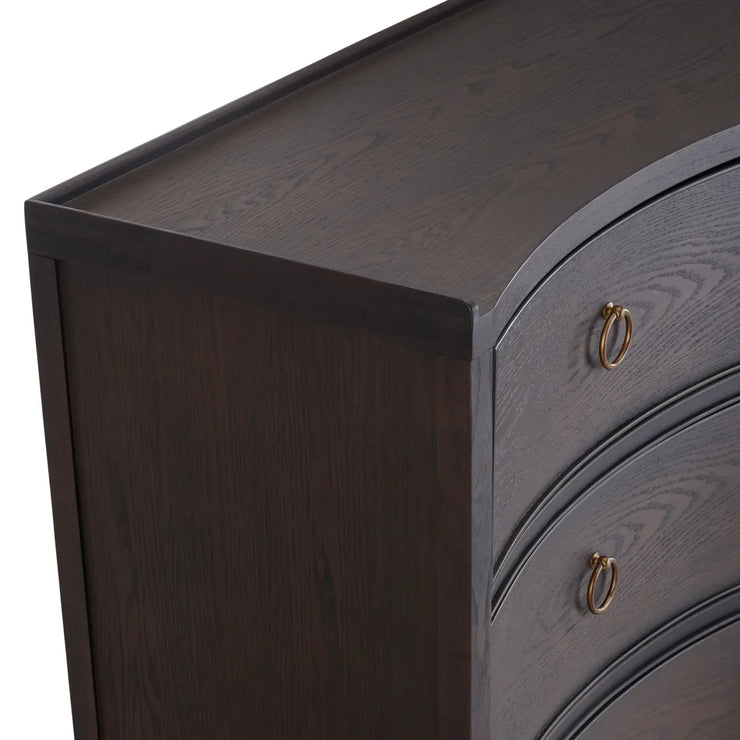 Crestview Collection Franklin Dark Brown Nine- Drawer Dresser