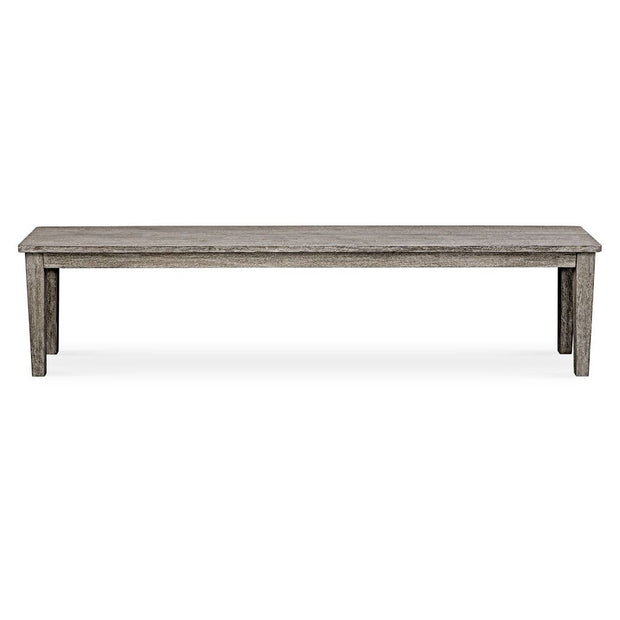Uttermost Forsyth Weathered Dark Gray Mahogany Outdoor Bench