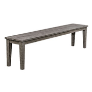 Uttermost Forsyth Weathered Dark Gray Mahogany Outdoor Bench