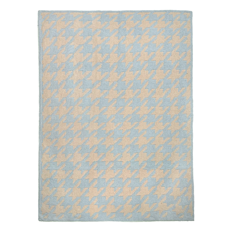 Kashwere Large Houndstooth Stone and Wheat Throw Chenilla Cloud