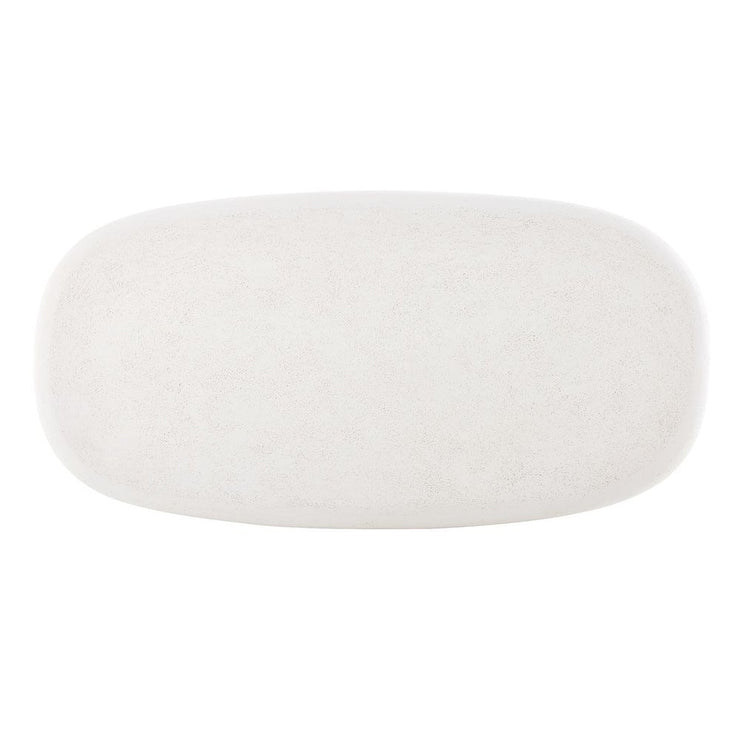 Uttermost Leyton Warm White Concrete Coffee Table ~ Indoor And Outdoor Use